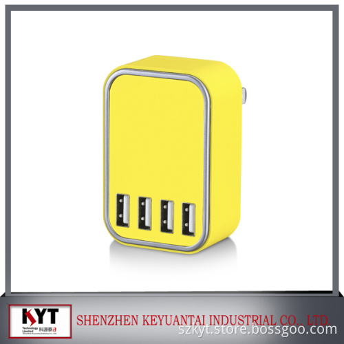 22.5w 5V4.5A 4 USB wall travel usb charger,CE,Rohs,Fcc,SAA certified